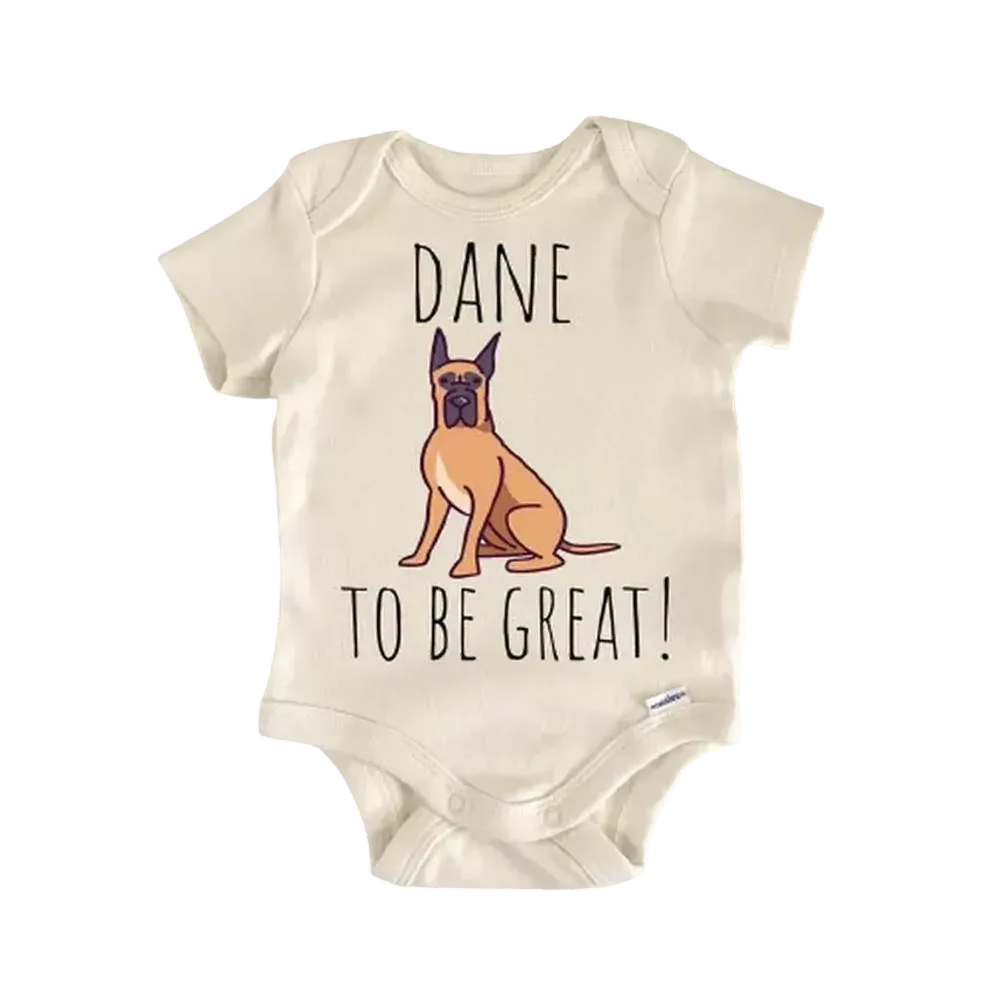 Great Dane Dog - Baby Boy Girl Clothes Infant Bodysuit Funny Cute Newborn  Funny Cute Onesie® | North Fork Forager LLC
