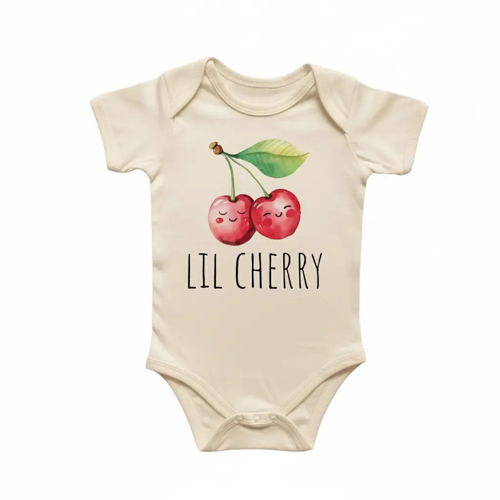 Little Cherry Fruit - Baby Boy Girl Clothes Infant Bodysuit Funny Cute Newborn  Funny Cute Onesie® | North Fork Forager LLC