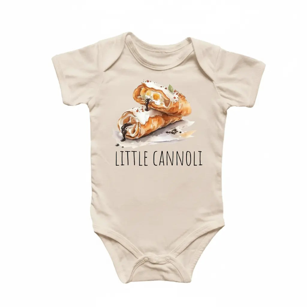 Cannoli Italian - Baby Boy Girl Clothes Infant Bodysuit Funny Cute Newborn  Funny Cute Onesie® | North Fork Forager LLC