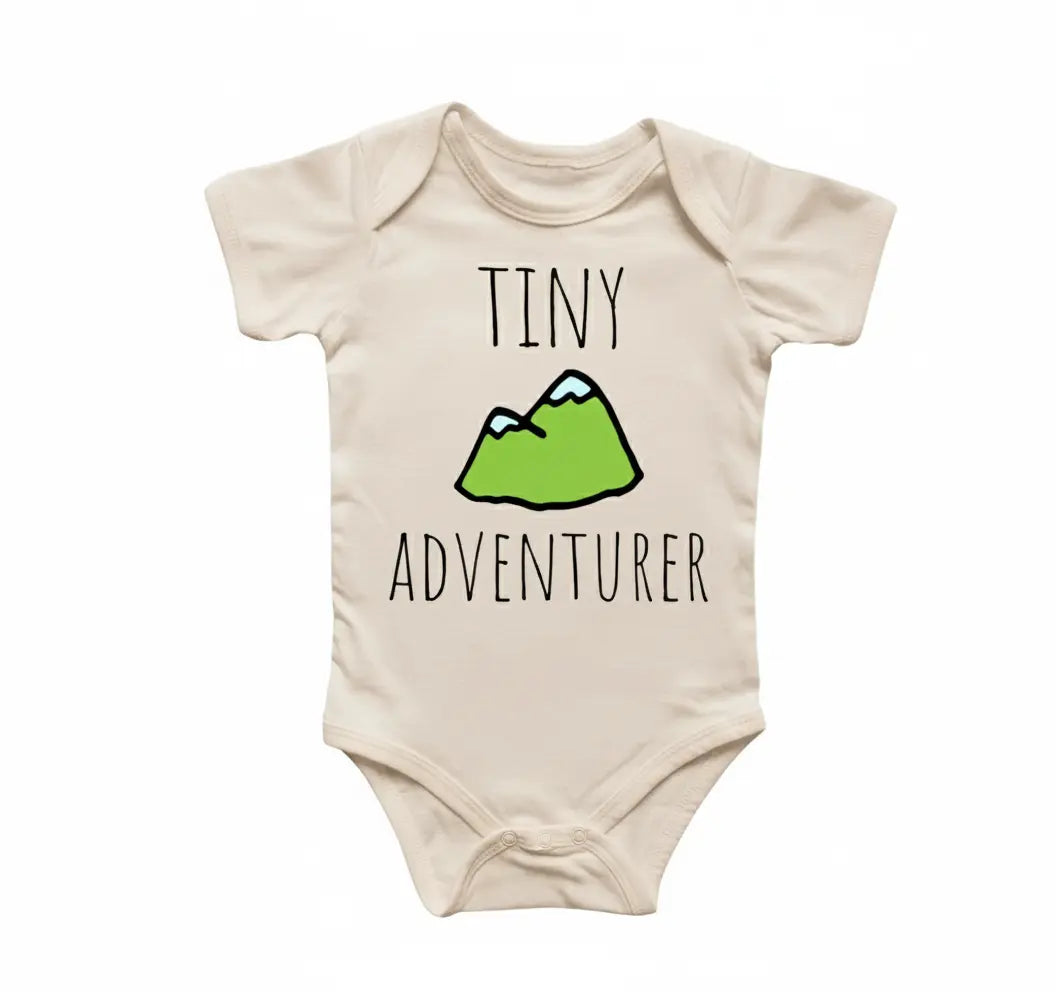 Adventure Mountains Travel - Baby Boy Girl Clothes Infant Bodysuit Funny Cute Newborn  Funny Cute Onesie® | North Fork Forager LLC