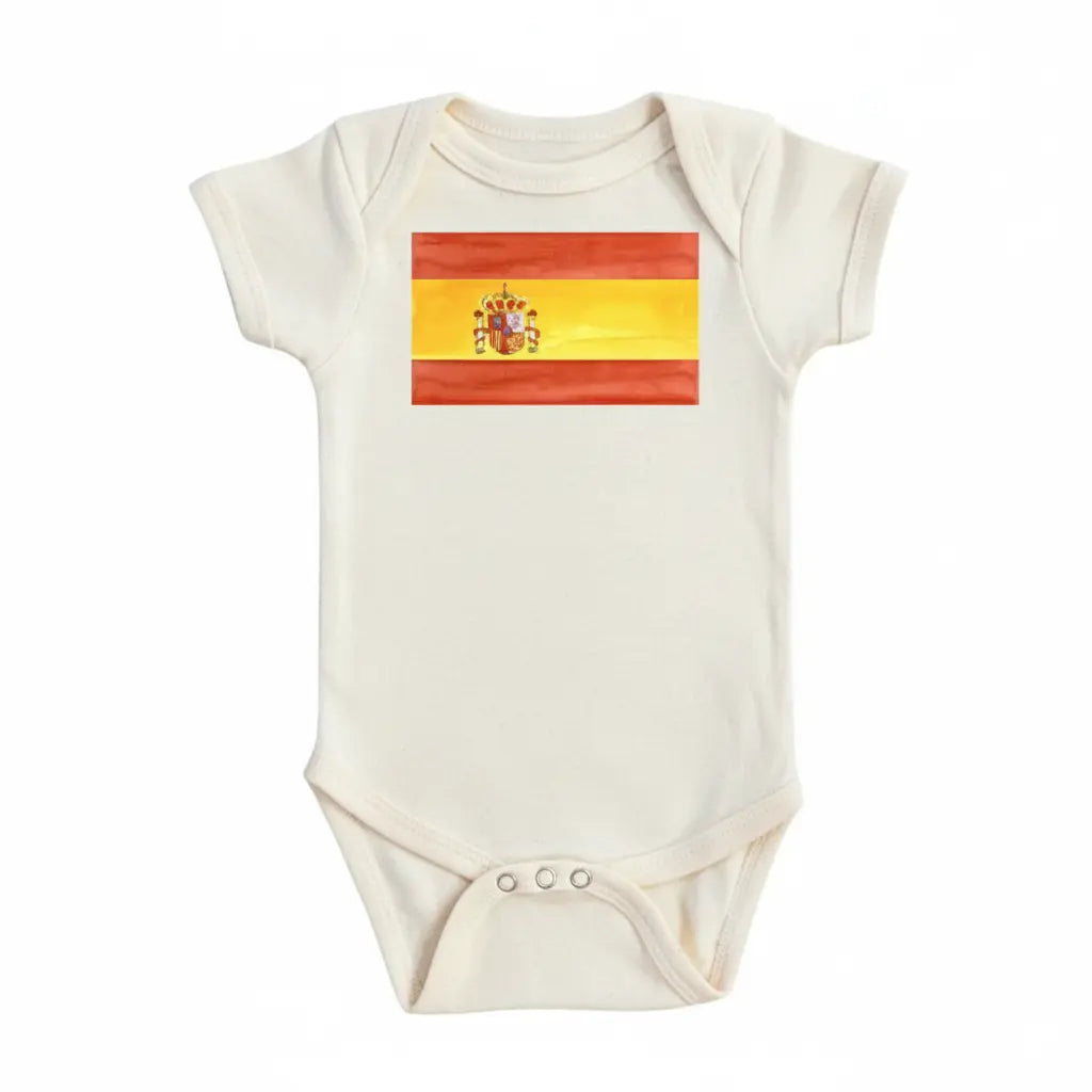 Spain Flag Alone - Baby Boy Girl Clothes Infant Bodysuit Funny Cute Newborn  Funny Cute Onesie® | North Fork Forager LLC