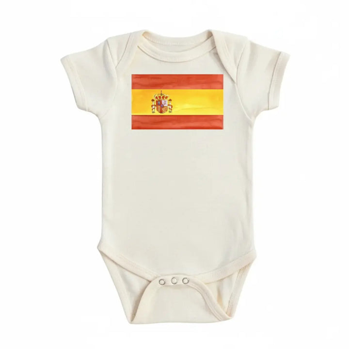 Spain Flag Alone - Baby Boy Girl Clothes Infant Bodysuit Funny Cute Newborn  Funny Cute Onesie® | North Fork Forager LLC
