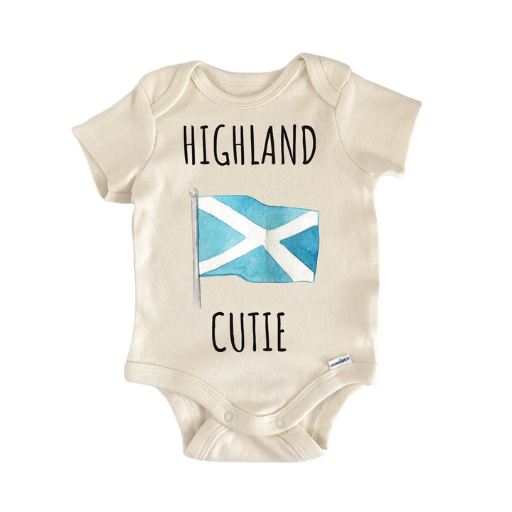 Scotland Highlander Flag Baby Gift Baby Bodysuit