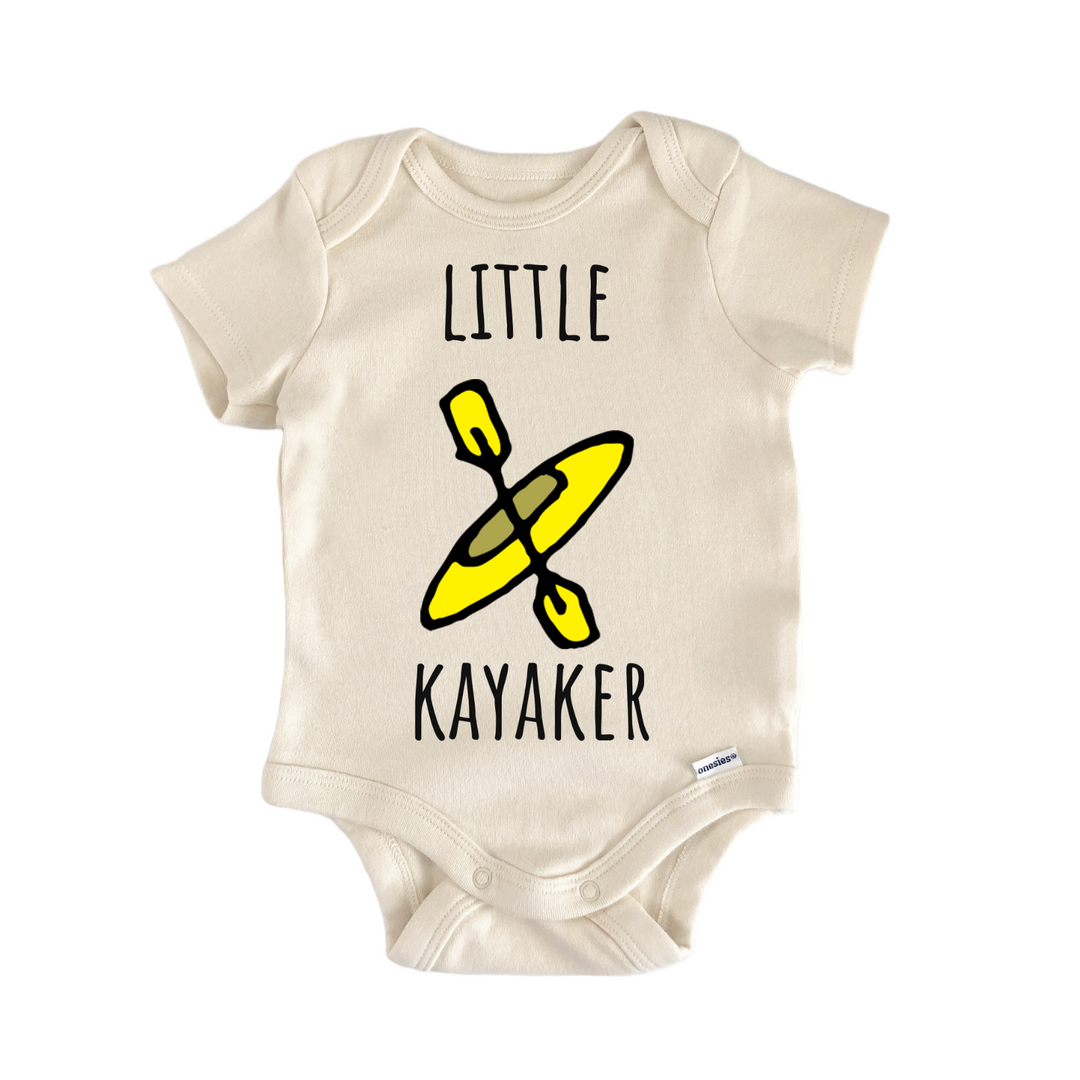Little Kayaker Kayak Lake River Newborn Gift Baby Bodysuit