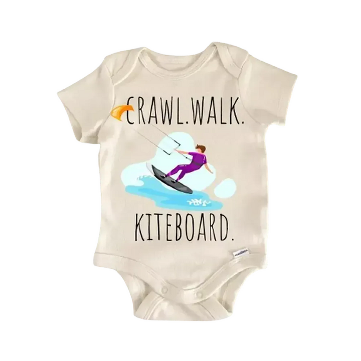 Kiteboard Water Sports - Baby Boy Girl Clothes Infant Bodysuit Funny Cute Newborn  Funny Cute Onesie® | North Fork Forager LLC