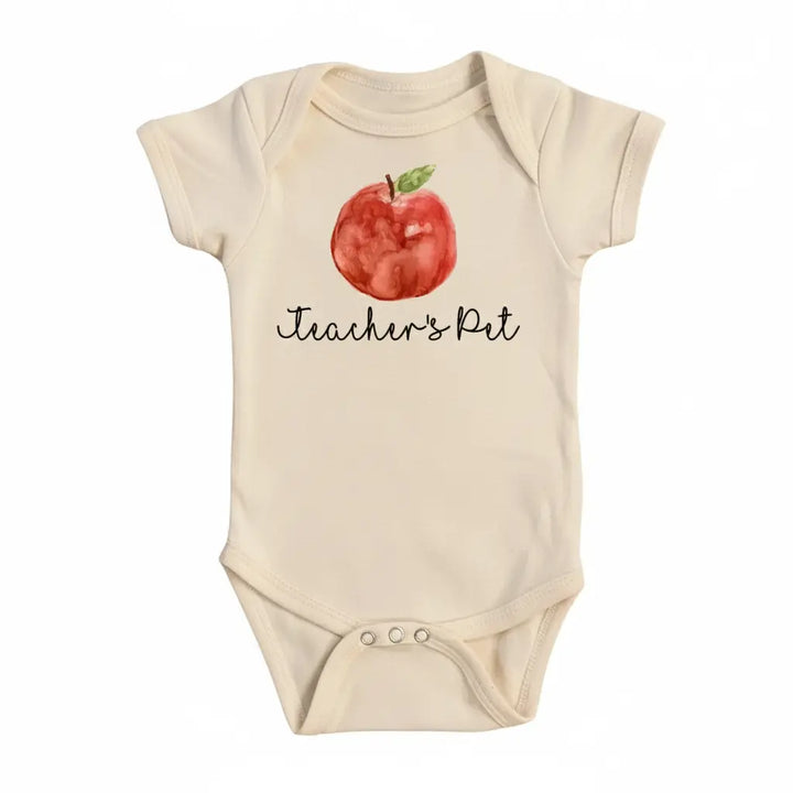 Teacher Apple - Baby Boy Girl Clothes Infant Bodysuit Funny Cute Newborn  Funny Cute Onesie® | North Fork Forager LLC