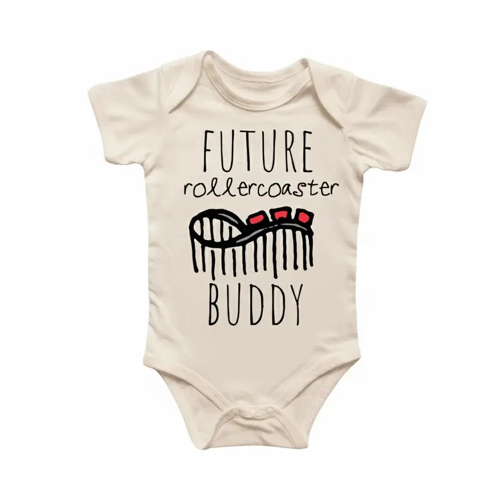 Theme Park Roller Coaster - Baby Boy Girl Clothes Infant Bodysuit Funny Cute Newborn  Funny Cute Onesie® | North Fork Forager LLC
