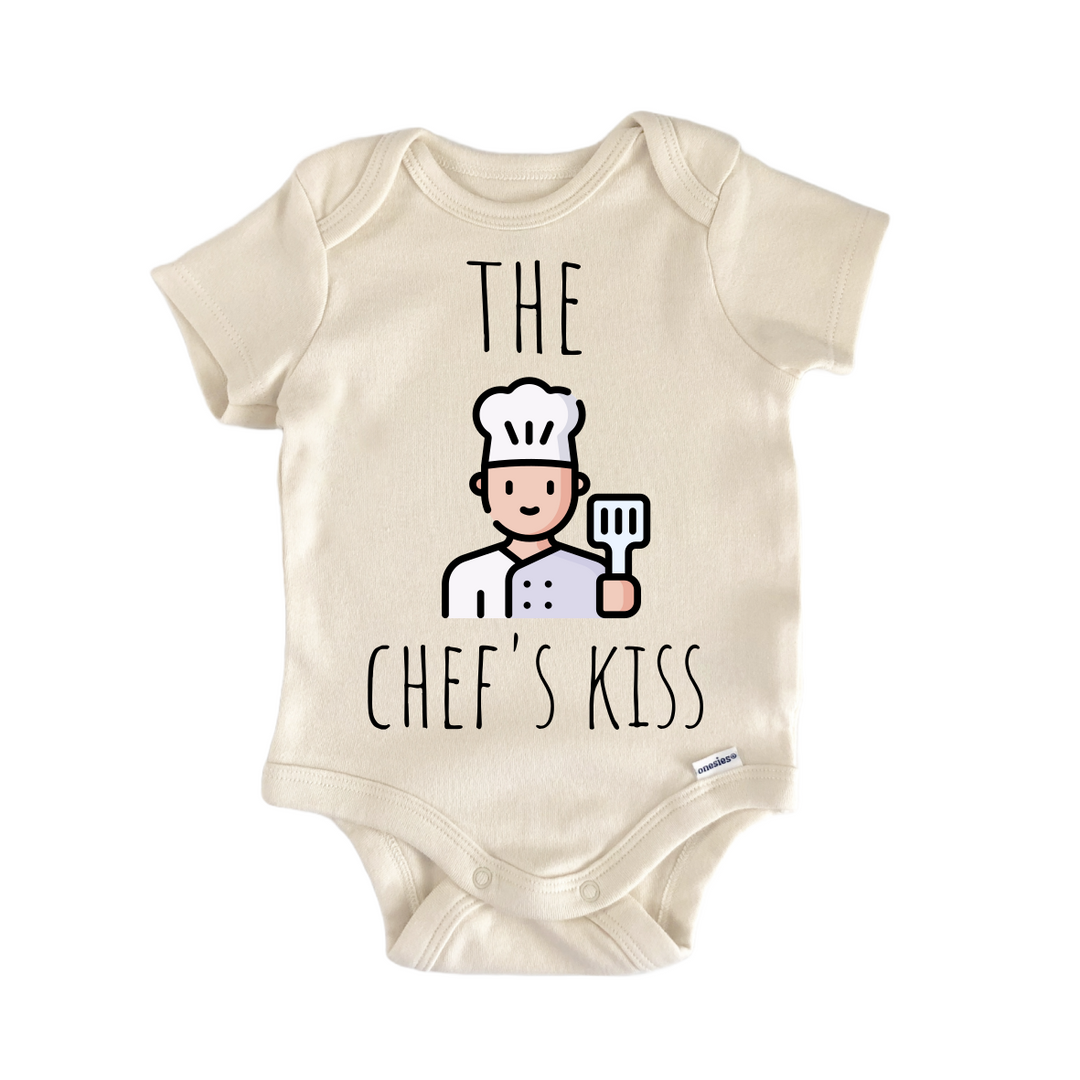 Chef Cooking Kiss - Baby Bodysuit  Funny Cute Onesie® | North Fork Forager LLC