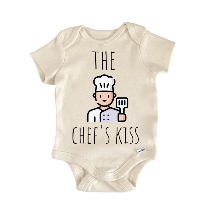 Chef Cooking Kiss - Baby Bodysuit  Funny Cute Onesie® | North Fork Forager LLC