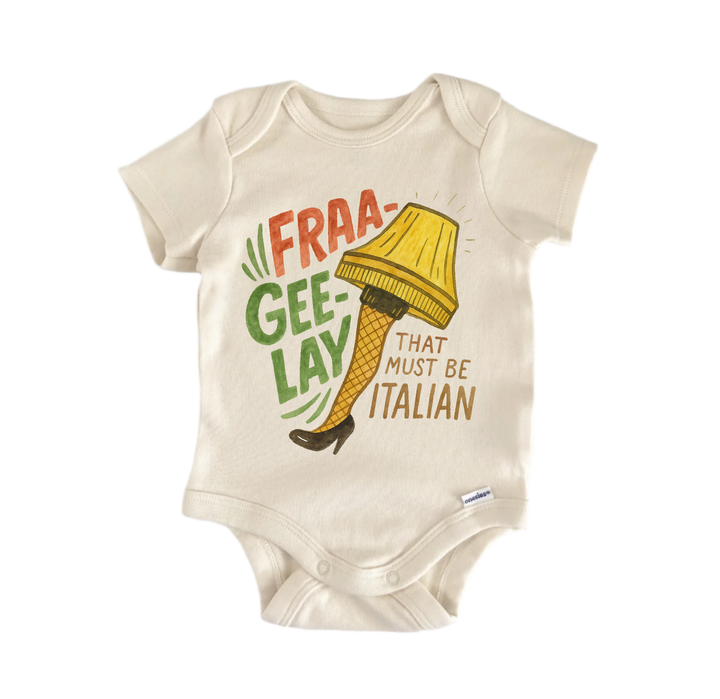 Christmas Movie Italian Leg Lamp Movie Newborn Baby Onesie® Bodysuit