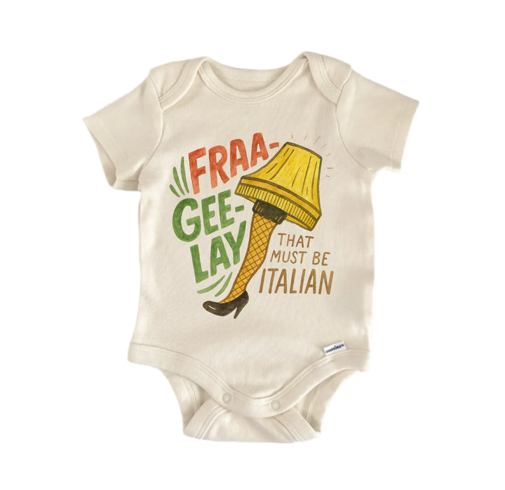 Christmas Movie Italian Leg Lamp Movie Newborn Baby Bodysuit