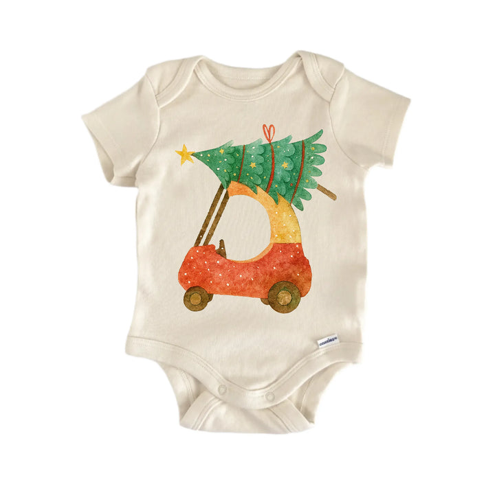 Christmas Tree Coupe Newborn Baby Bodysuit