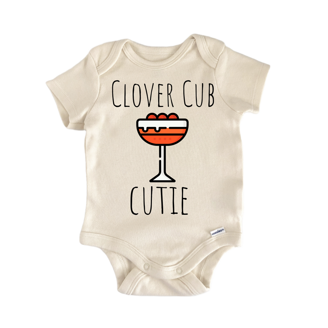 Clover Cub Cocktail - Baby Bodysuit  Funny Cute Onesie® | North Fork Forager LLC