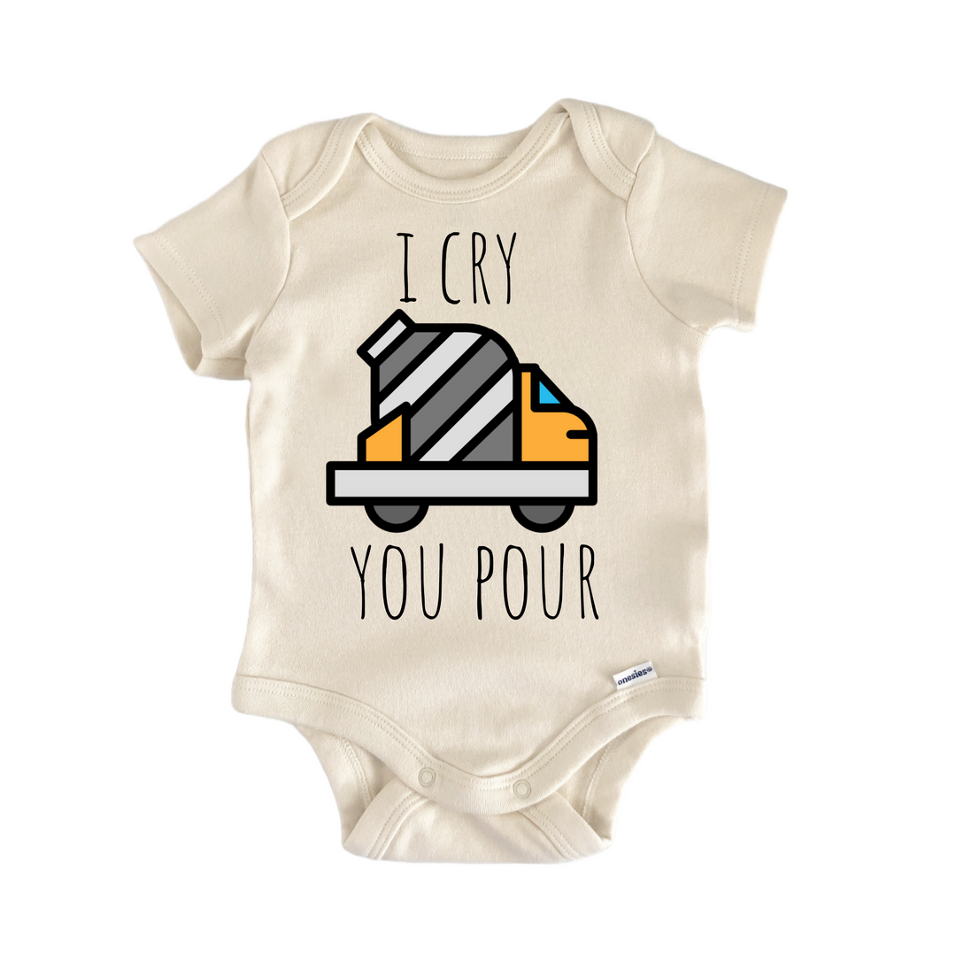Concrete Construction - Baby Bodysuit  Funny Cute Onesie® | North Fork Forager LLC