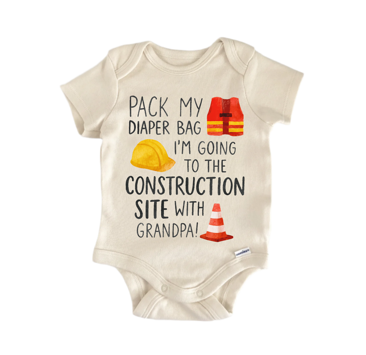 Construction Site Grandpa Newborn Baby Onesie® Bodysuit
