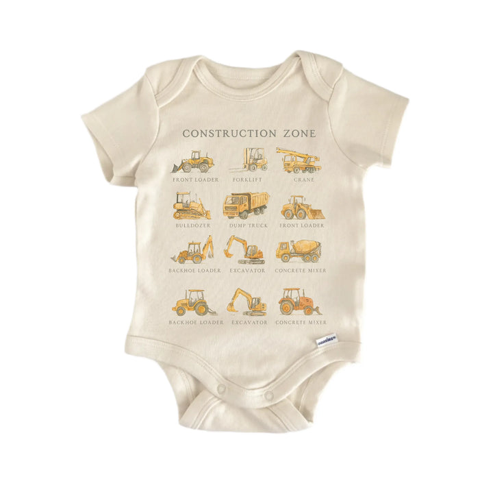 Construction Zone Newborn Baby Bodysuit