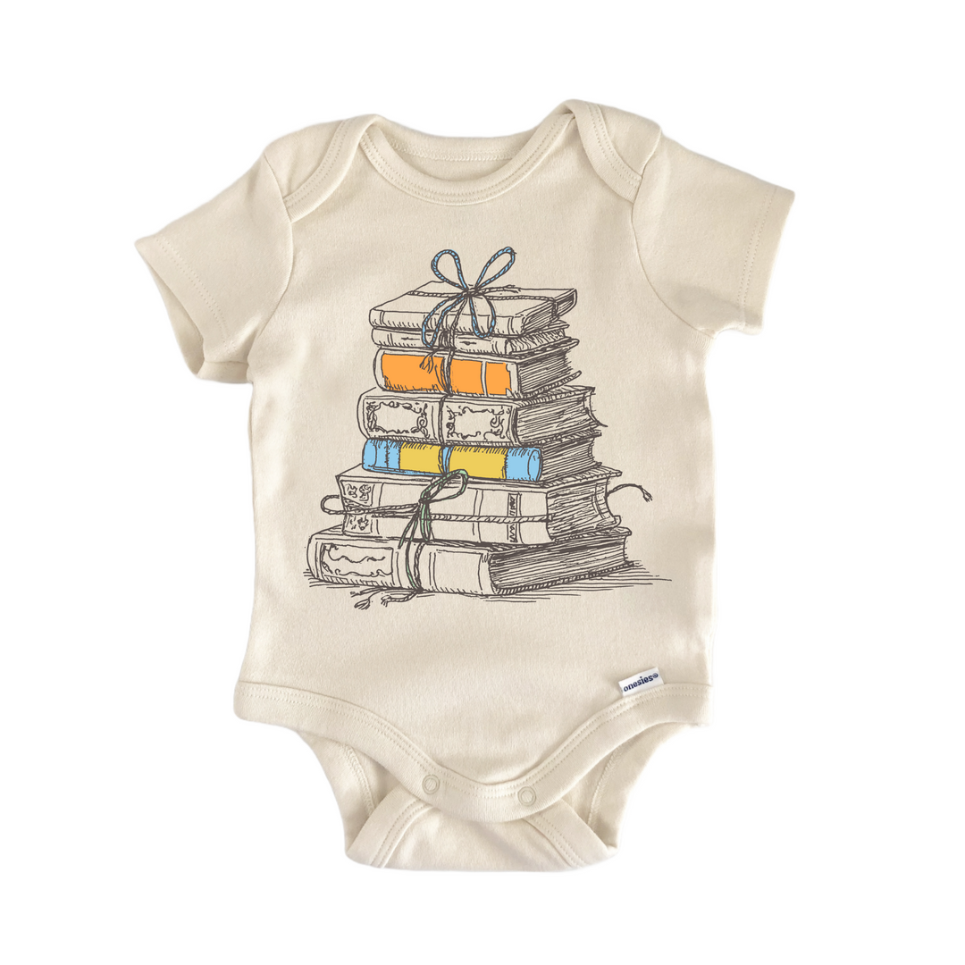 Cottagecore Book Reader Library - Baby Bodysuit  Funny Cute Onesie® | North Fork Forager LLC