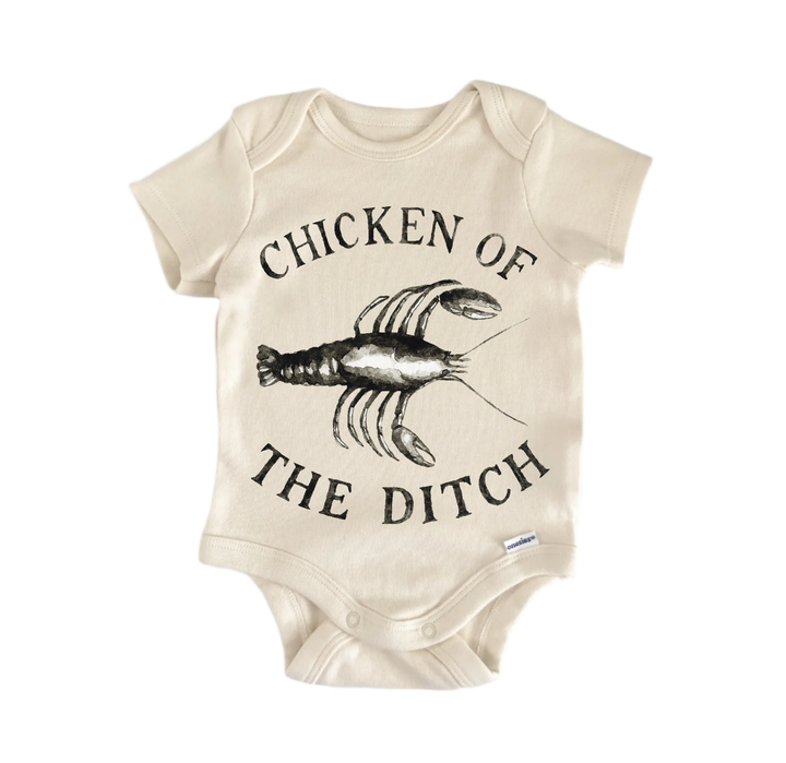 Crawfish Chicken Ditch Newborn Baby Onesie® Bodysuit