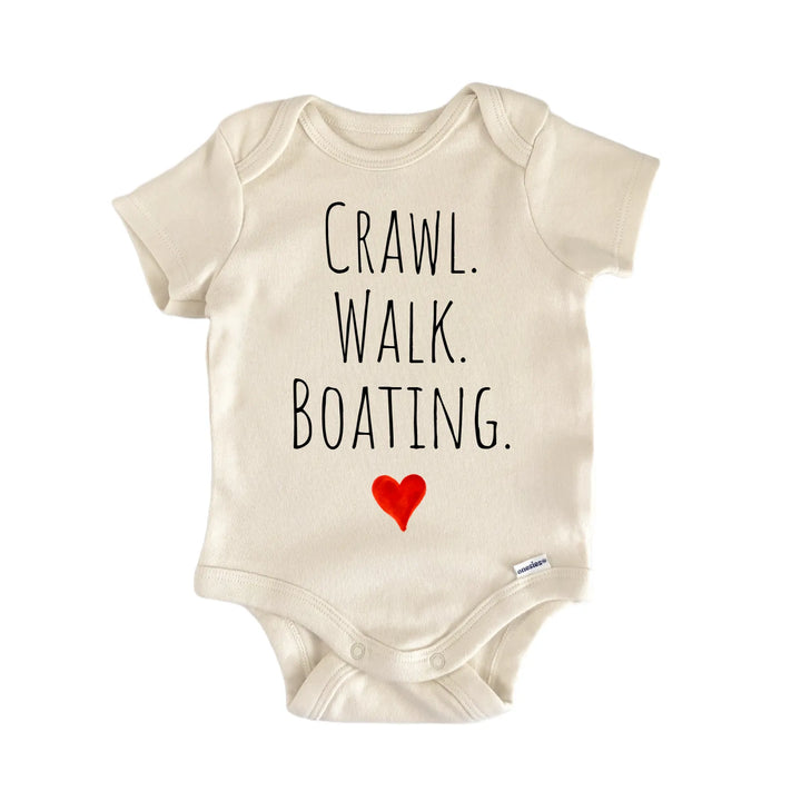 Crawl Walk Boating Newborn Baby Bodysuit