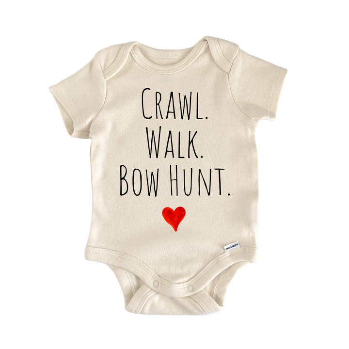 Crawl Walk Bow Hunt Newborn Baby Onesie® Onesie®