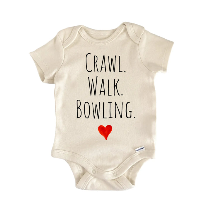 Crawl Walk Bowling Newborn Baby Bodysuit