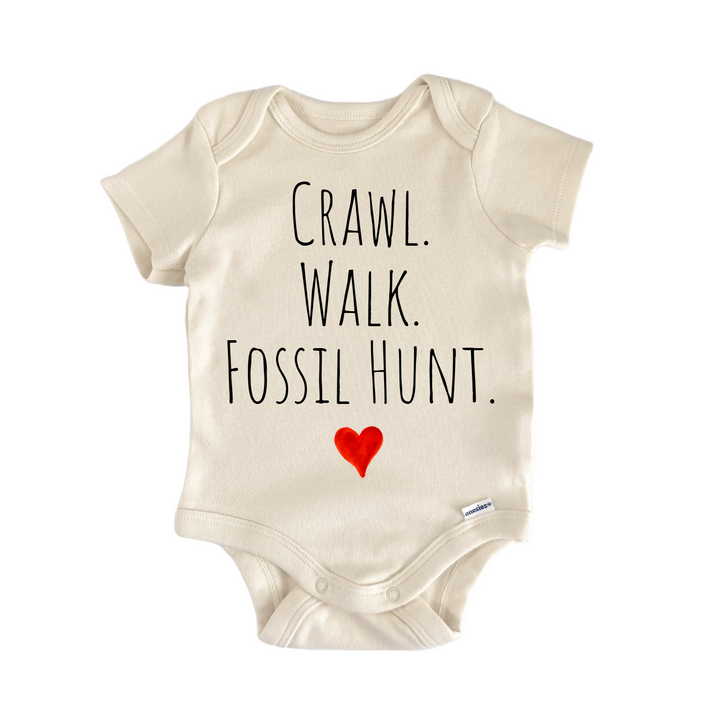 Crawl Walk Fossil Hunt Newborn Baby Onesie® Onesie®