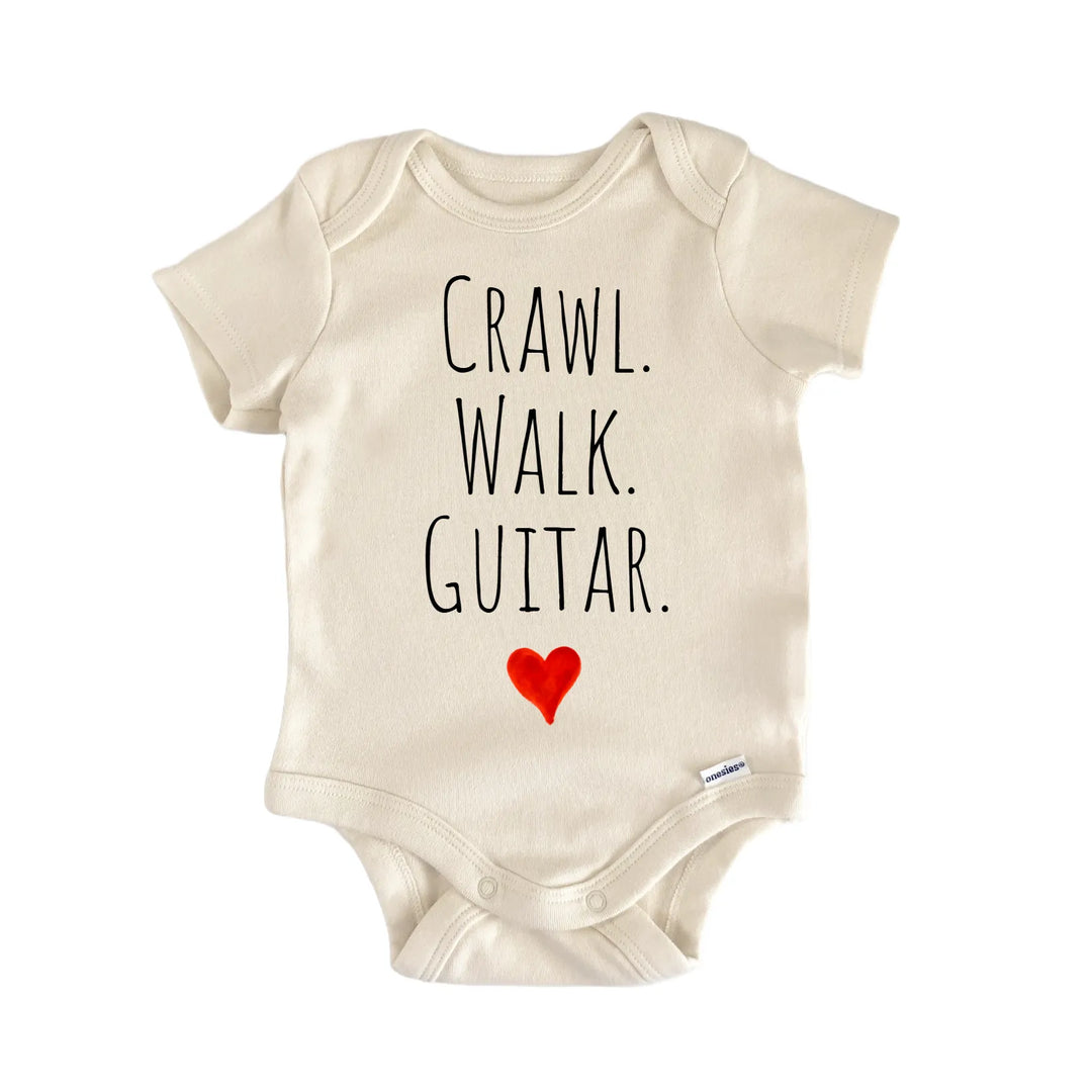Crawl Walk Guitar Newborn Baby Onesie® Onesie®