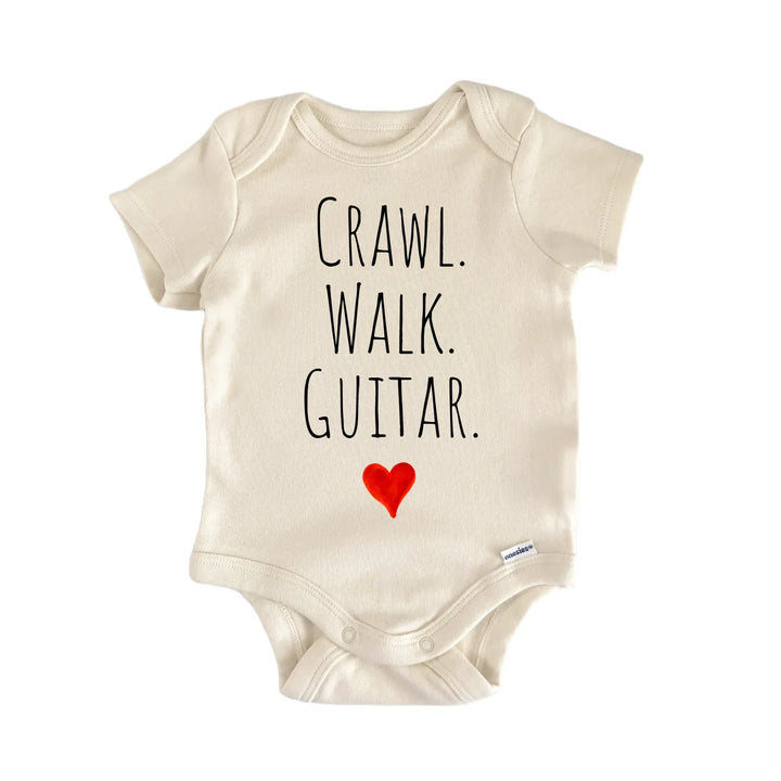 Crawl Walk Guitar Newborn Baby Onesie® Onesie®