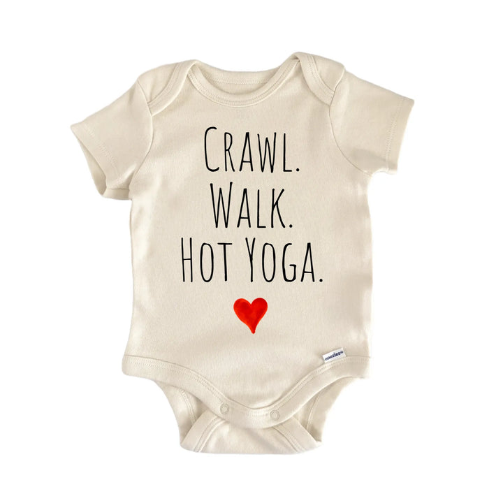 Crawl Walk Hot Yoga Newborn Baby Bodysuit