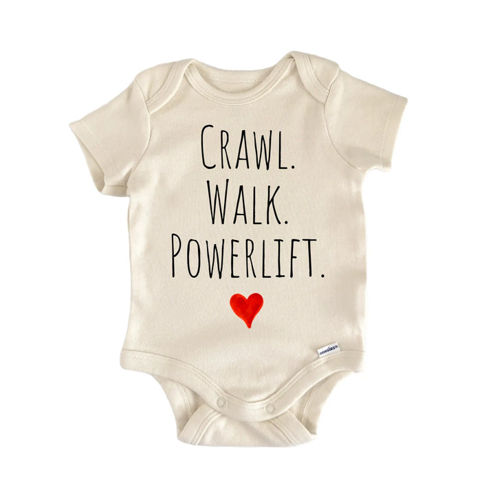 Crawl Walk Powerlift Newborn Baby Bodysuit