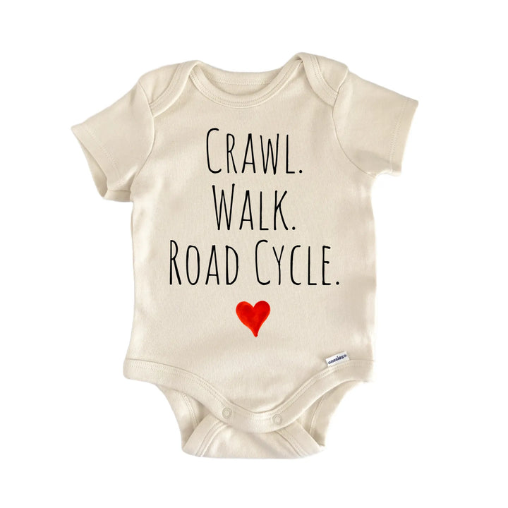 Crawl Walk Road Cycle Newborn Baby Bodysuit