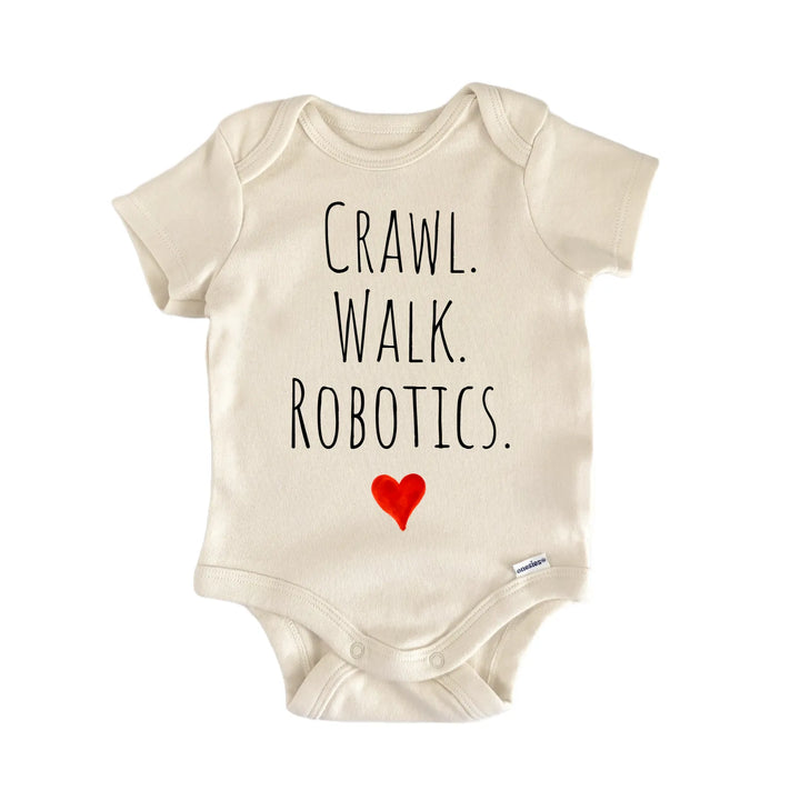 Crawl Walk Robotics Newborn Baby Bodysuit