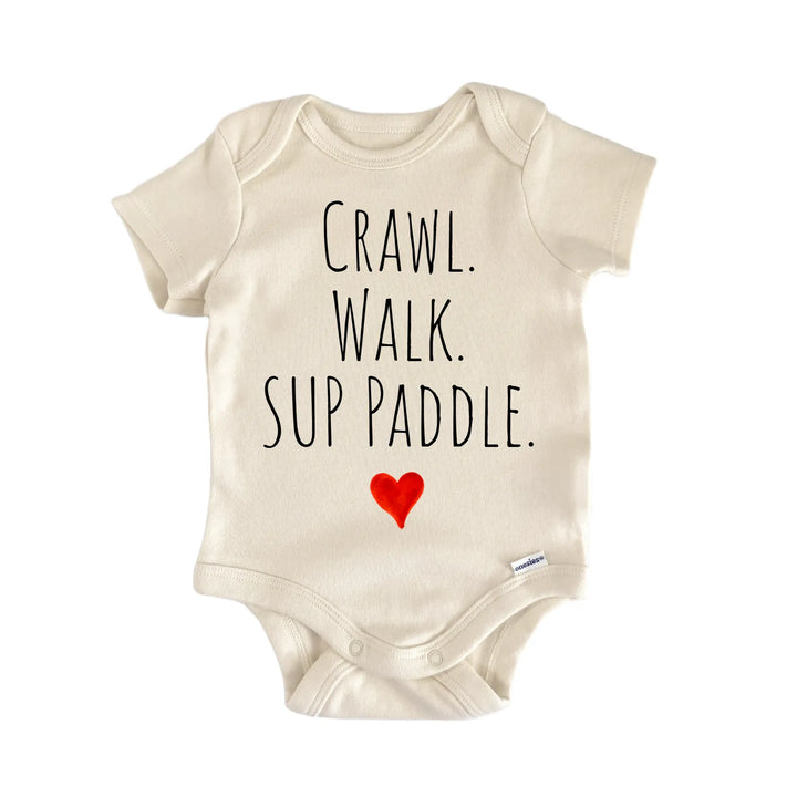 Crawl Walk Sup Paddle Newborn Baby Bodysuit