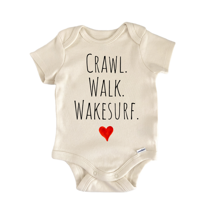 Crawl Walk Wakesurf Newborn Baby Onesie® Onesie®