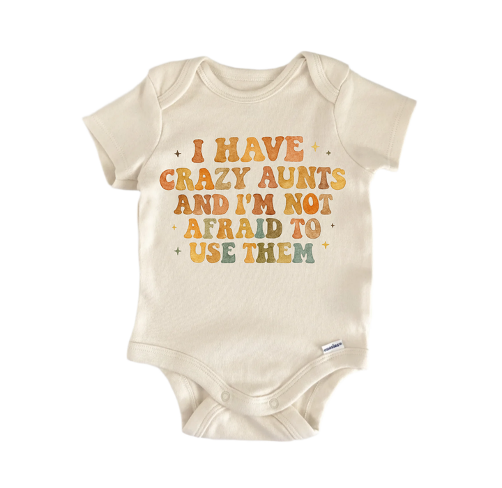 Crazy Aunt Newborn Baby Onesie® Bodysuit