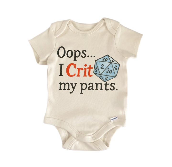 Crit My Pants Boardgame Roleplaying Newborn Baby Onesie® Onesie®