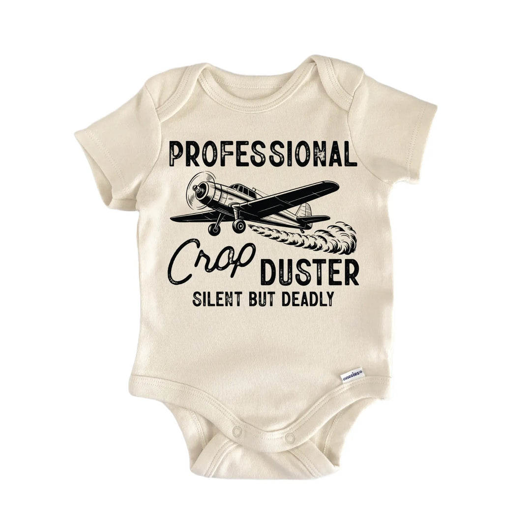 Crop Duster Pilot Plane Fart Newborn Baby Onesie® Onesie®