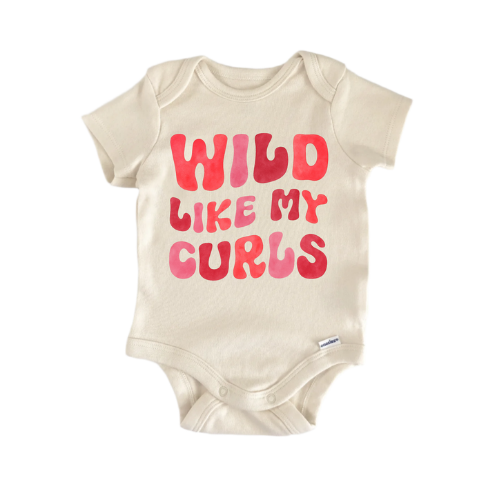 Curly Curls Hair Wild Newborn Baby Onesie® Onesie®