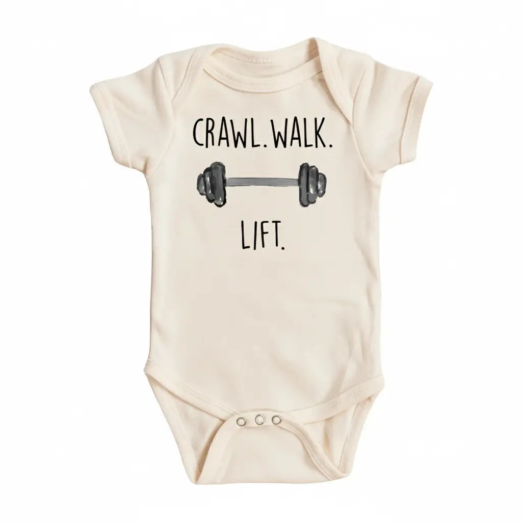 Gym Crawl Lift - Baby Boy Girl Clothes Infant Onesie® Funny Cute Newborn GS1  Funny Cute Onesie® | North Fork Forager LLC