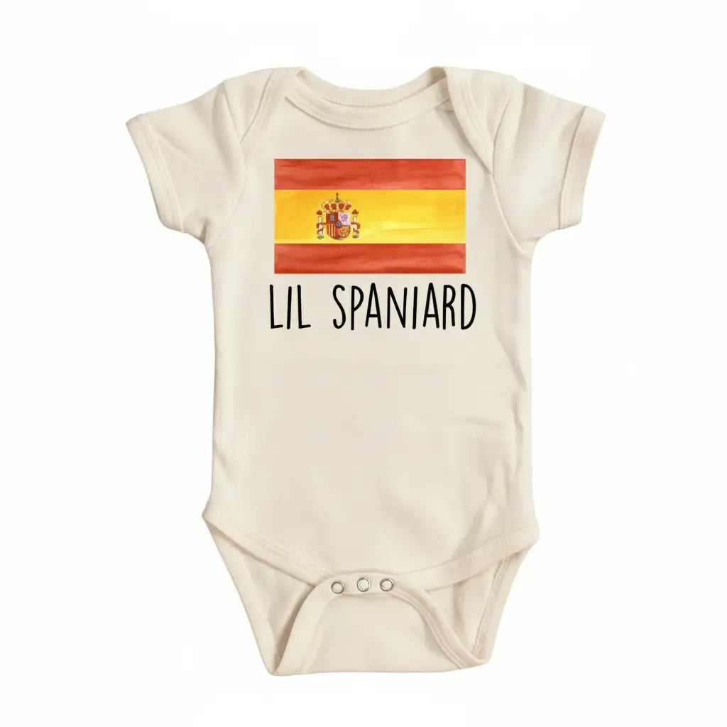 Spain Little Flag - Baby Boy Girl Clothes Infant Bodysuit Funny Cute Newborn  Funny Cute Onesie® | North Fork Forager LLC