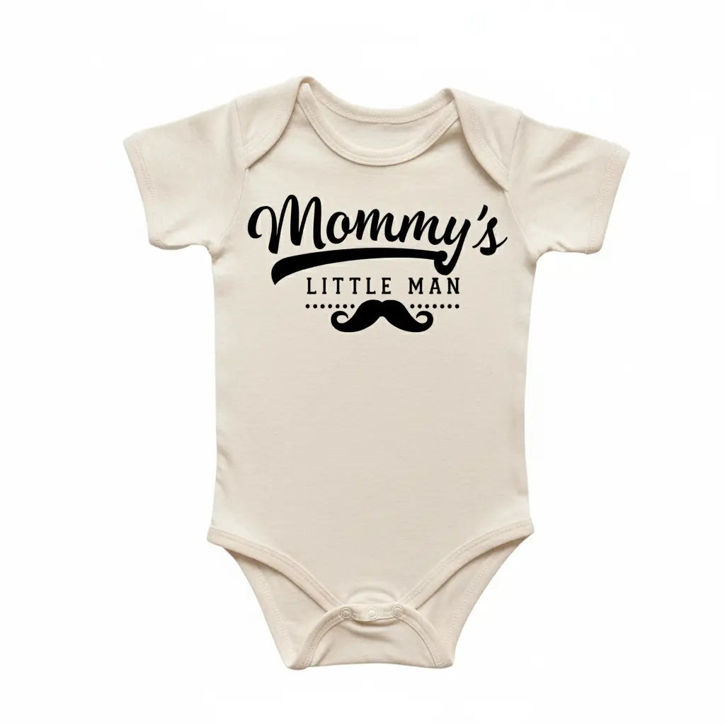 Moms Little Man 2 - Baby Boy Girl Clothes Infant Bodysuit Funny Cute Newborn  Funny Cute Onesie® | North Fork Forager LLC