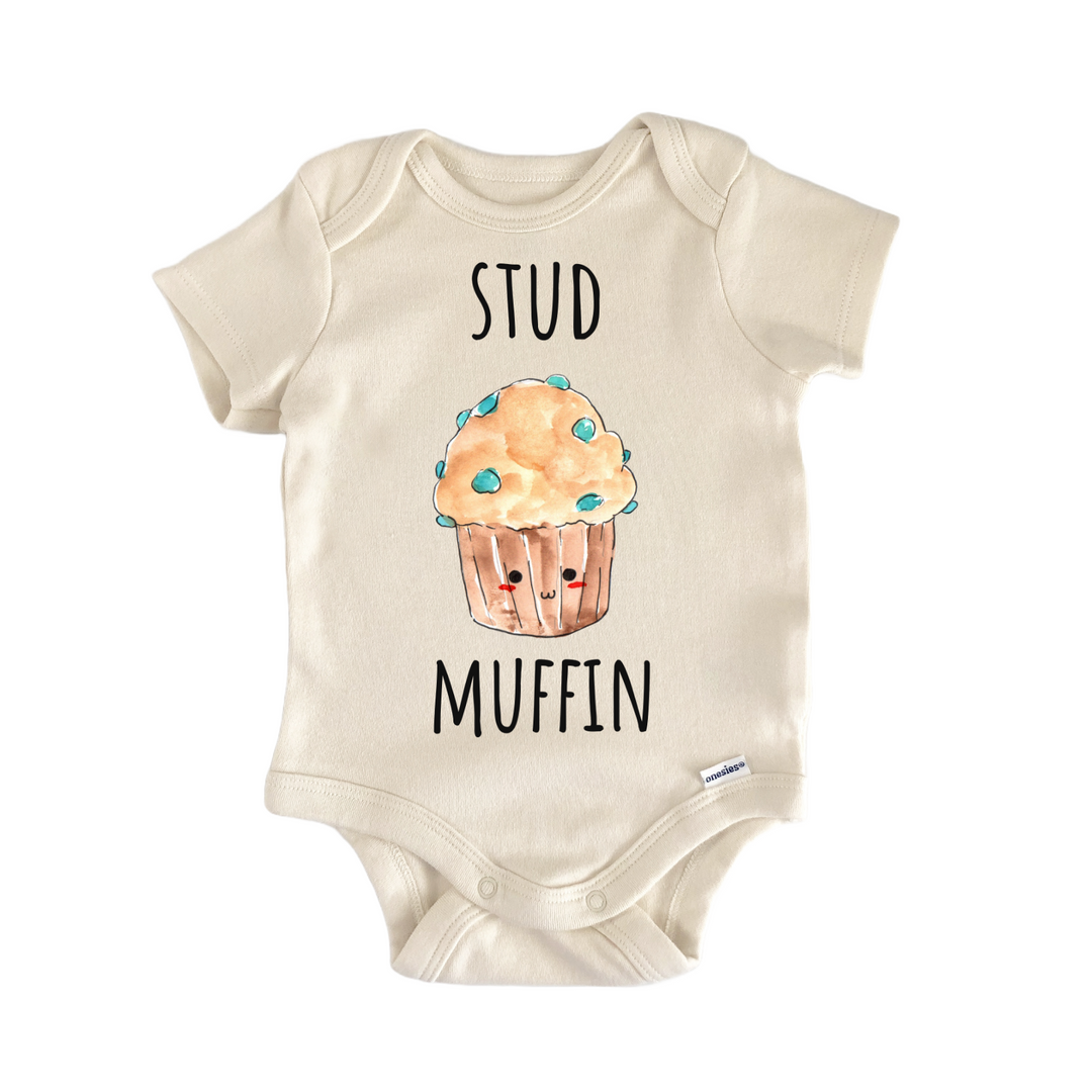 Stud Blueberry Muffin Bakery Baby Gift Baby Onesie®