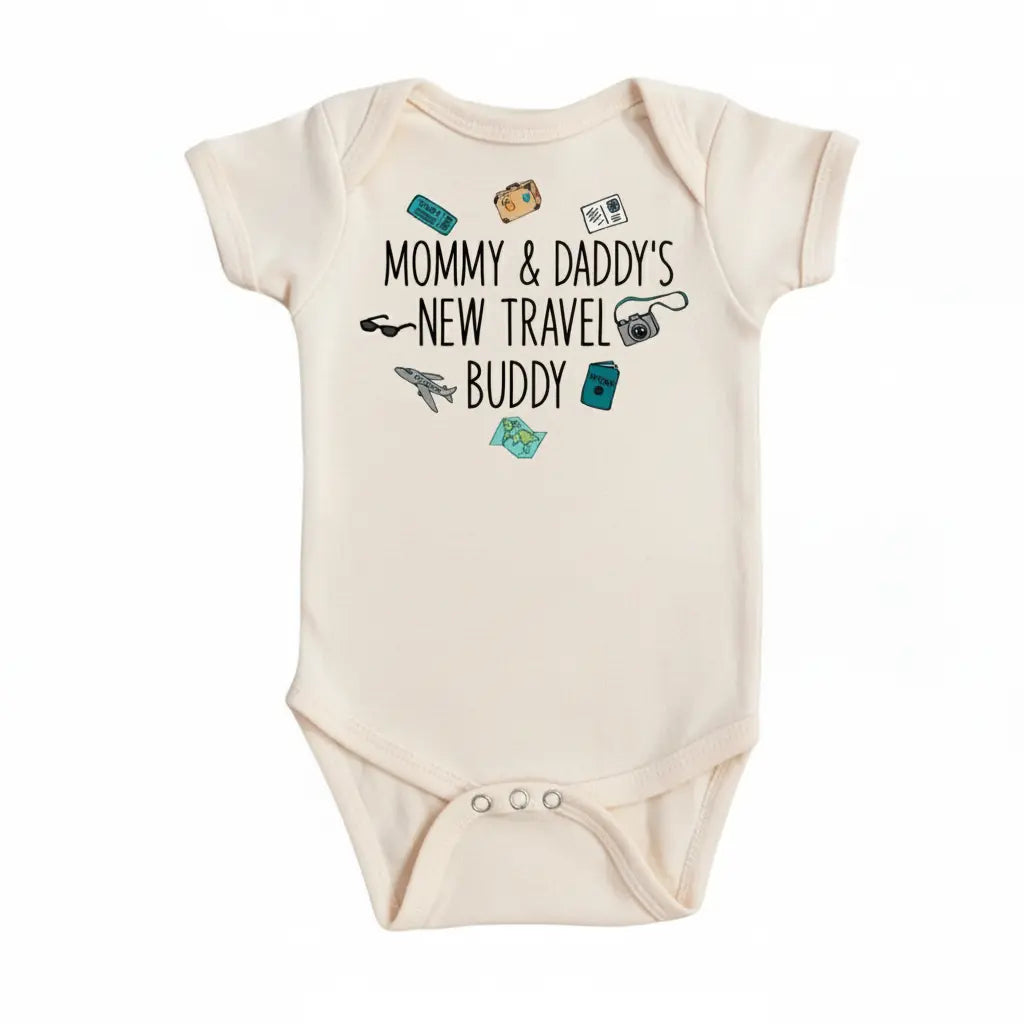 Travel Buddy - Baby Boy Girl Clothes Infant Bodysuit Funny Cute Newborn  Funny Cute Onesie® | North Fork Forager LLC