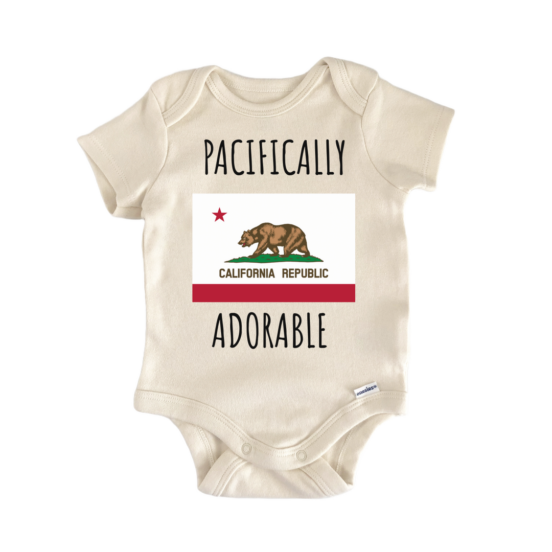 California State Flag Pacific Ocean Baby Gift Baby Onesie®