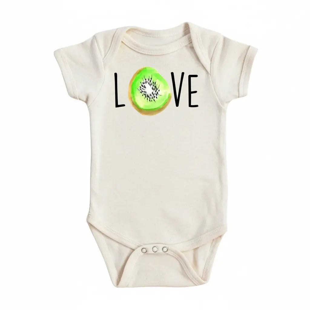 Kiwi Love - Baby Boy Girl Clothes Infant Onesie® Funny Cute Newborn GS1  Funny Cute Onesie® | North Fork Forager LLC