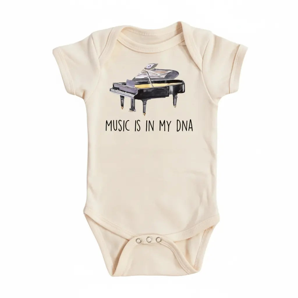 Piano - Baby Boy Girl Clothes Infant Onesie® Funny Cute Newborn 1C GS1  Funny Cute Onesie® | North Fork Forager LLC