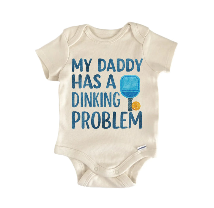 Daddy Dink Pickleball Newborn Baby Bodysuit