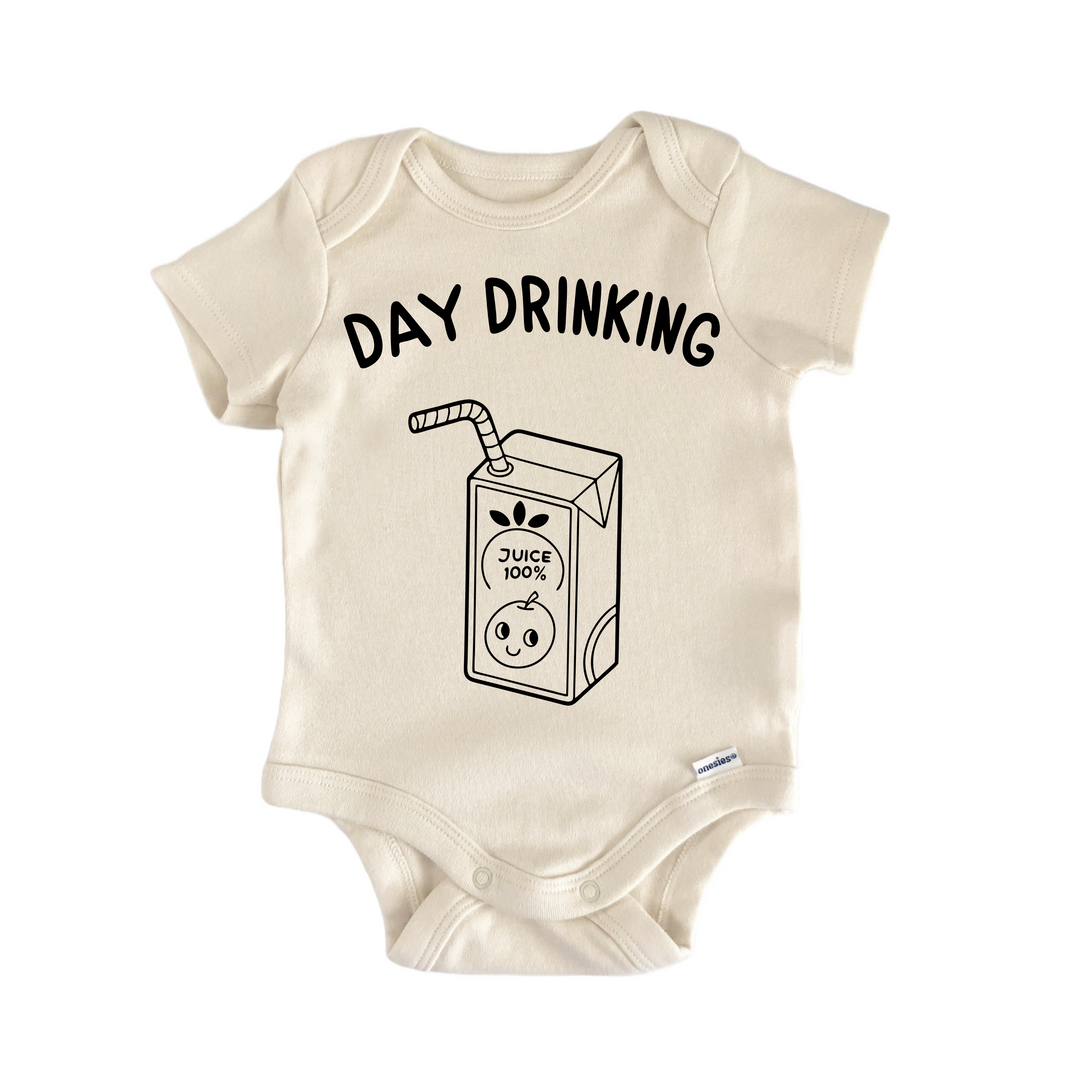 Day Drinking Beer Wine - Baby Bodysuit  Funny Cute Onesie® | North Fork Forager LLC