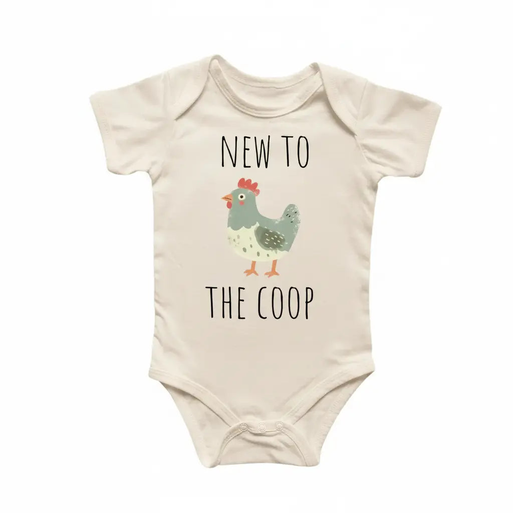 Chicken Coop - Baby Boy Girl Clothes Infant Bodysuit Funny Cute Newborn 9  Funny Cute Onesie® | North Fork Forager LLC