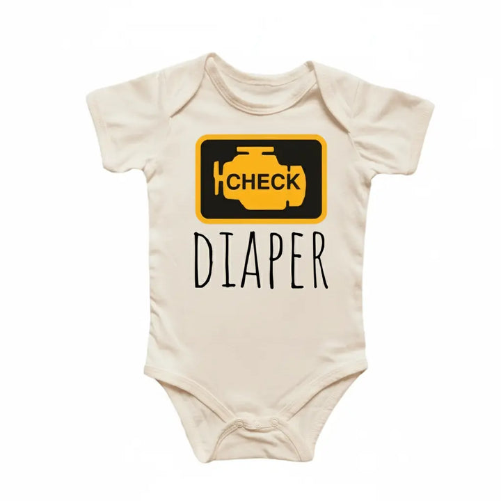 Mechanic Check Engine - Baby Boy Girl Clothes Infant Bodysuit Funny Cute Newborn 2  Funny Cute Onesie® | North Fork Forager LLC
